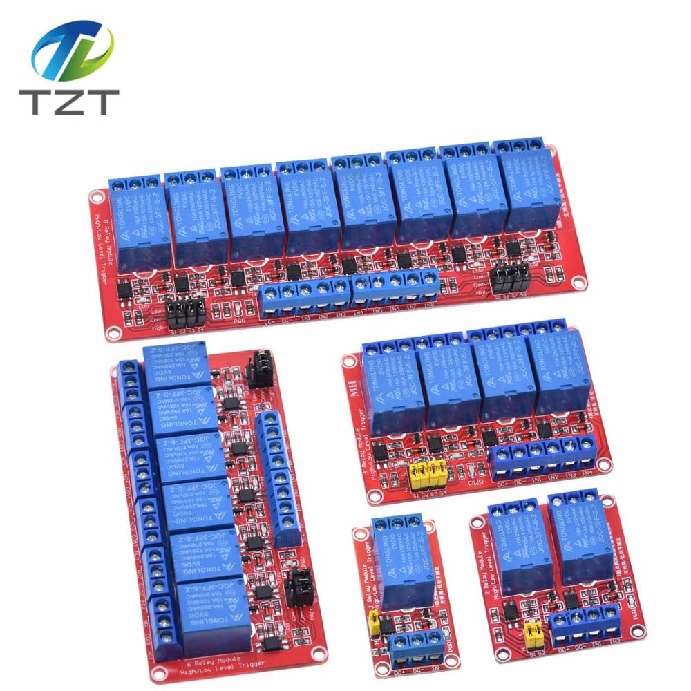Relay 8 Channel Board - DIYTZT 1 unidade Módulo de Relé