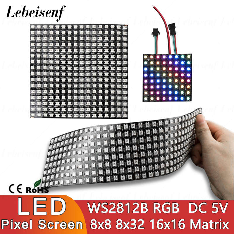 Rgb Led Matrix 8X8 - Tela de Pixels Digitais LED WS2812B