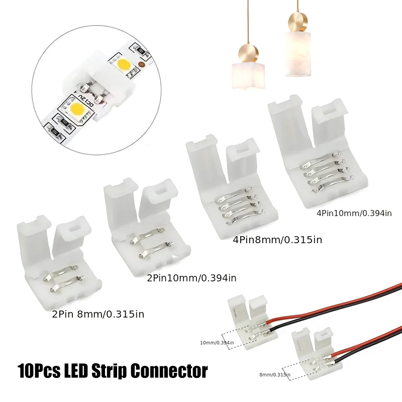 Rgb Led Matrix 8X8 - Conector de tira de led, 8mm