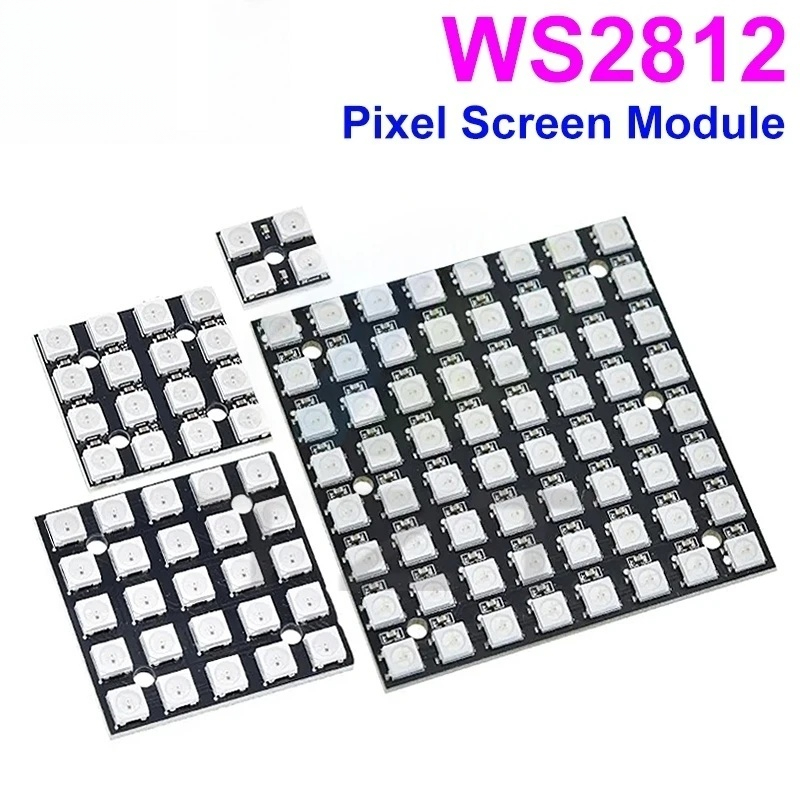 Rgb Led Matrix 8X8 - Novo ws2812 led 5050 rgb 8x8