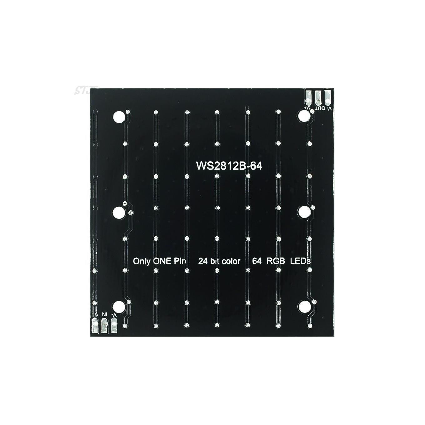 WS2812 smd LED 5050 RGB 8x8 64 - Rgb Led Matrix 8X8 avaliação e preço
