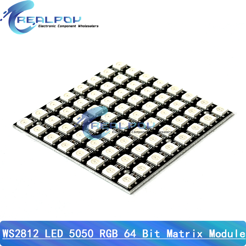 WS2812 LED 5050 RGB 8x8 Módulo - Rgb Led Matrix 8X8 avaliação e preço