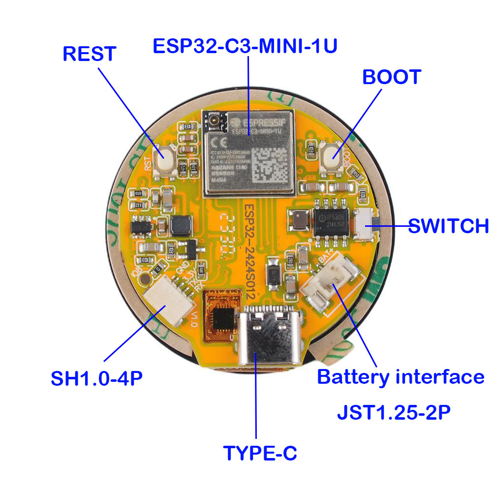Esp32 display 1.28 polegadas E - Home Automation Arduino avaliação e preço