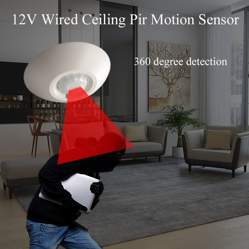 12v com fio pir sensor de movi - Motion Sensor Pir Wired avaliação e preço
