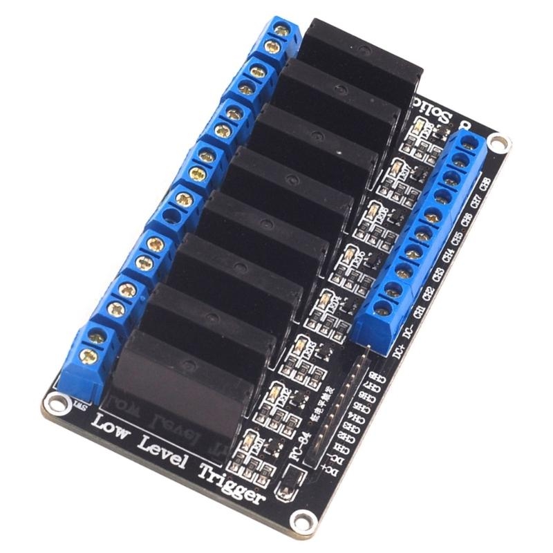 Placa relés sólidos 8 canais,  - Relay 8 Channel Board avaliação e preço