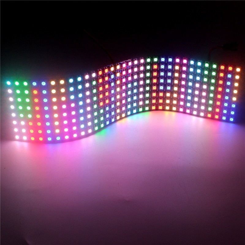 Dc12v ws2815 dc5v ws2812b rgb  - Rgb Led Matrix 8X8 avaliação e preço