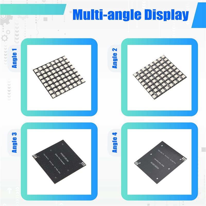 AT82-WS2812 LED 5050 RGB 8X8 M - Rgb Led Matrix 8X8 avaliação e preço