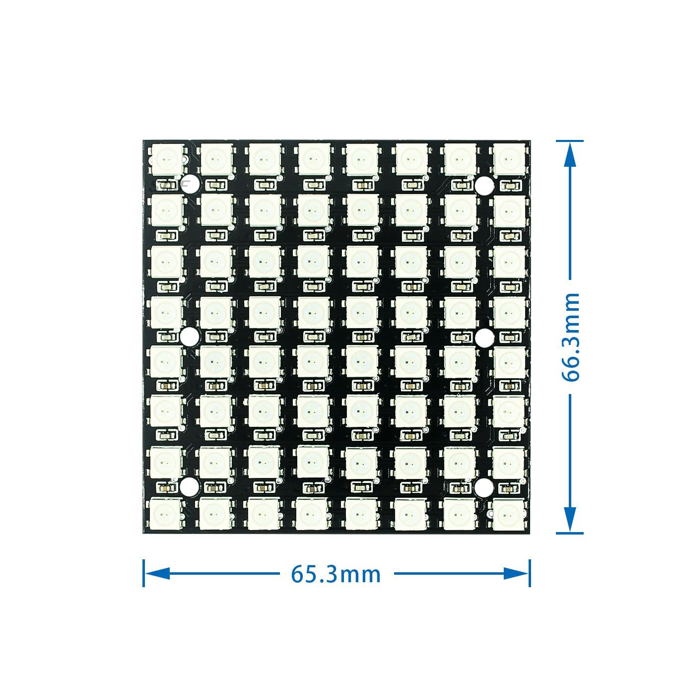 WS2812 LED 5050 RGB 8x8 4 16 2 - Rgb Led Matrix 8X8 avaliação e preço
