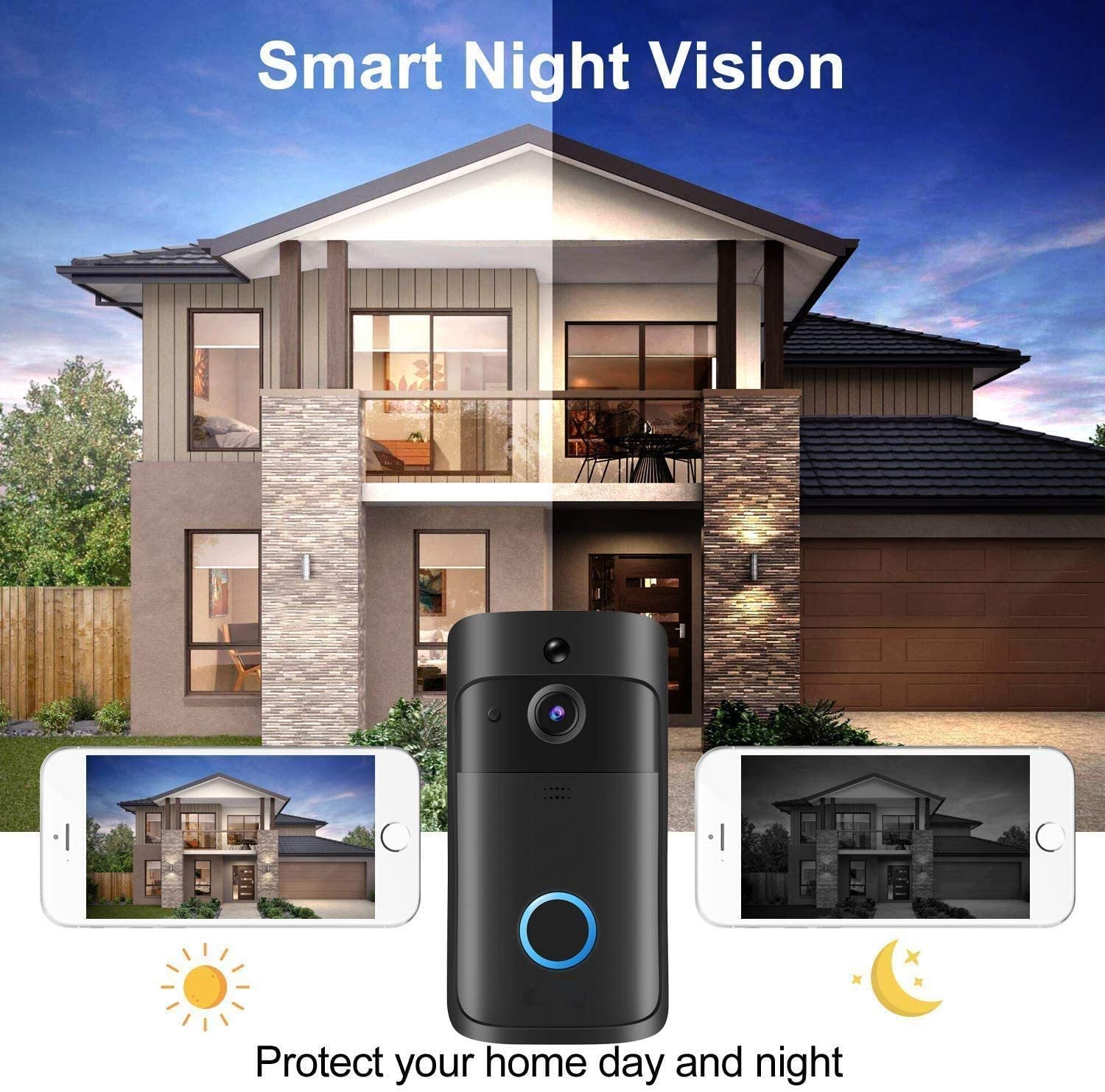 Câmera de vídeo campainha hd w - Smart Doorbell Wired avaliação e preço