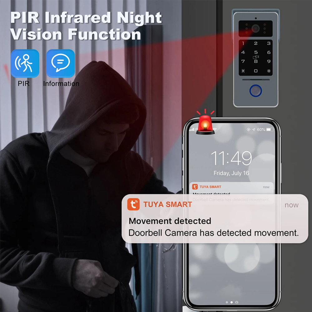 Tuya wifi 7/10 Polegada kits d - Smart Doorbell Wired avaliação e preço