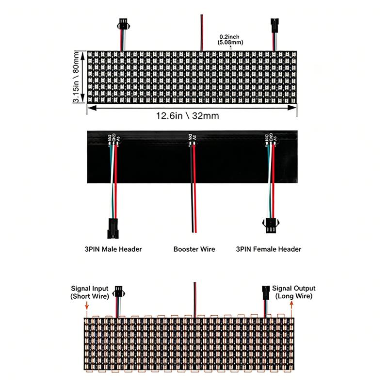 Módulo de Pixel Inteligente WS - Rgb Led Matrix 8X8 avaliação e preço